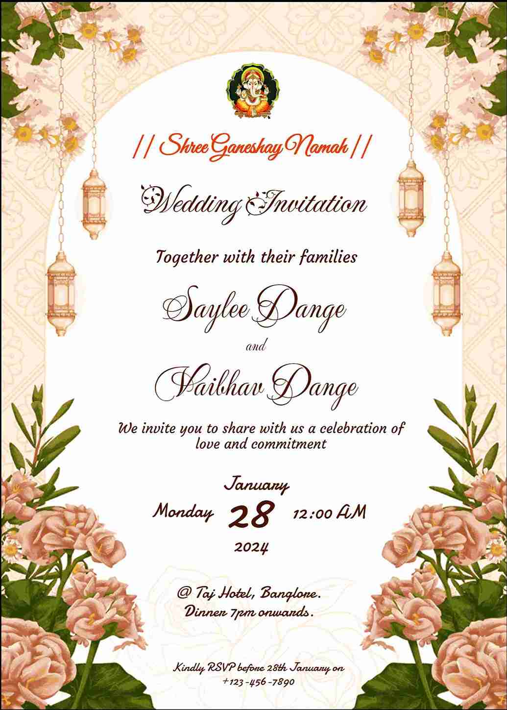 Design and create wedding invitation cards in minutes